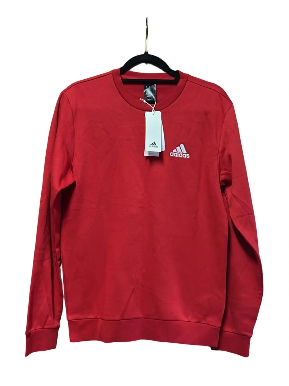 🏡 NWT Adidas Men's Crewneck Sweater - Red - Size S